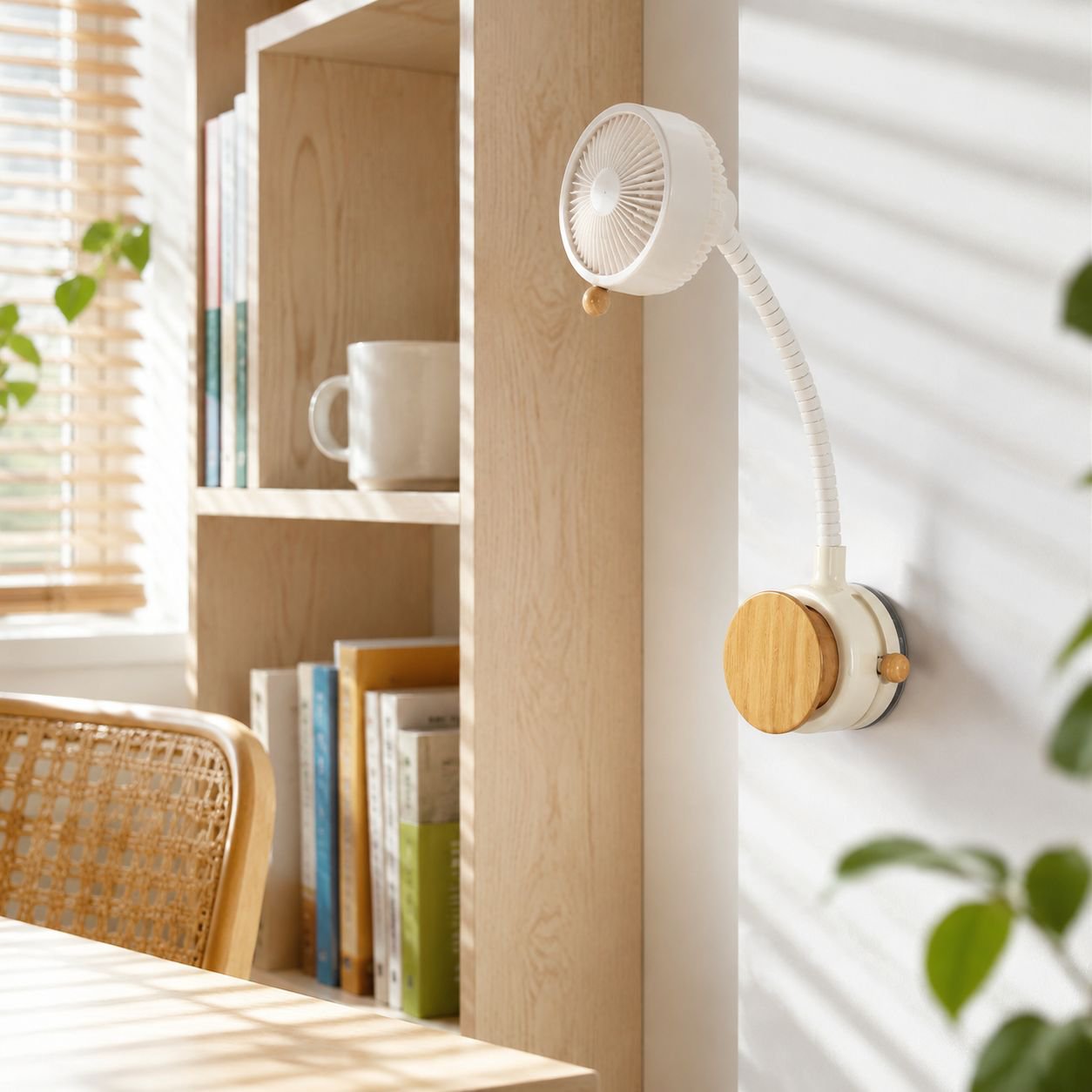 Sturdy fan holder rack with multiple fans stored