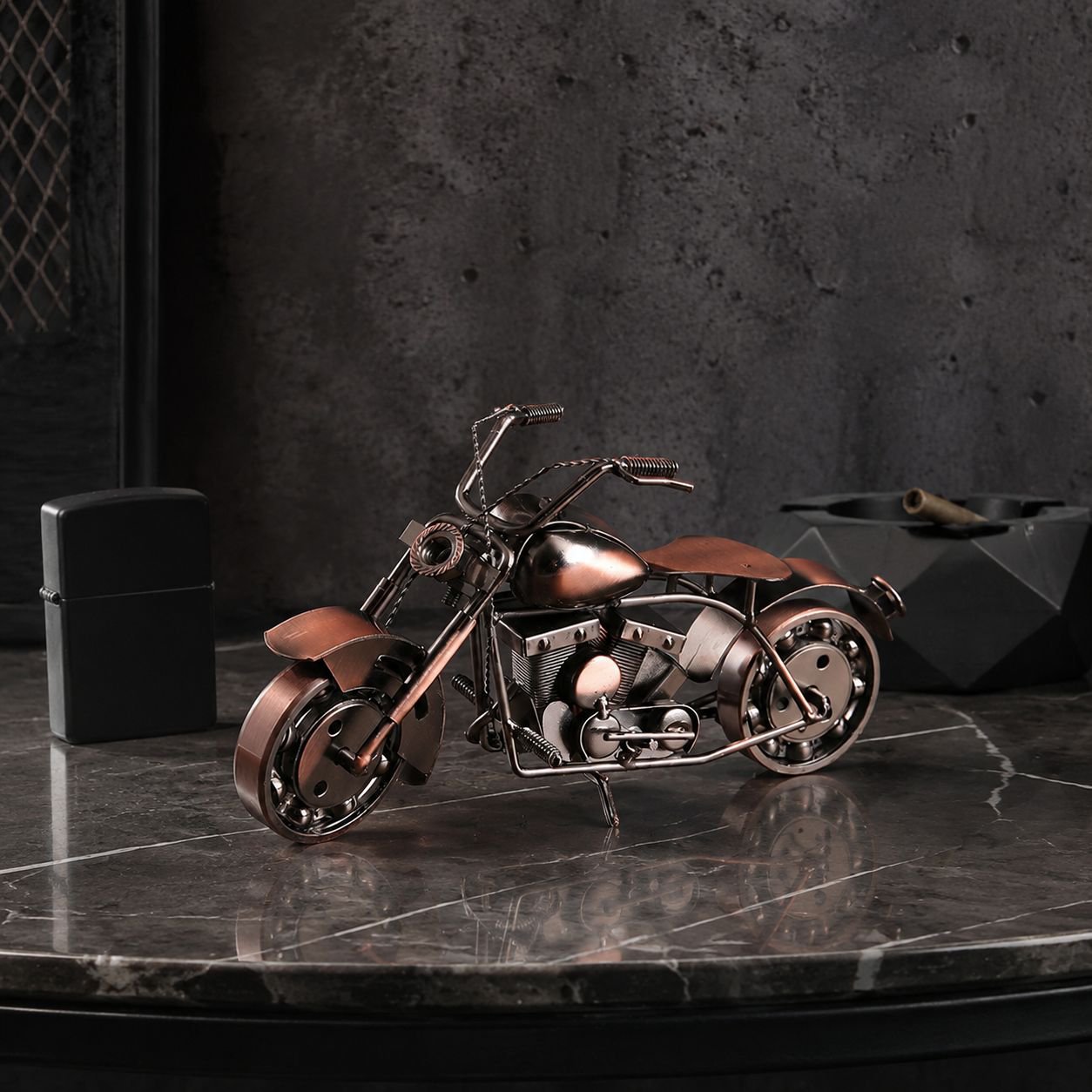 Metallene Motorradmodell-Zierde