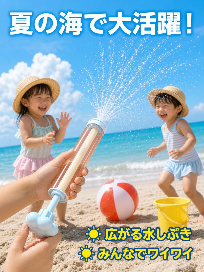 引き出し式の花火型水鉄砲