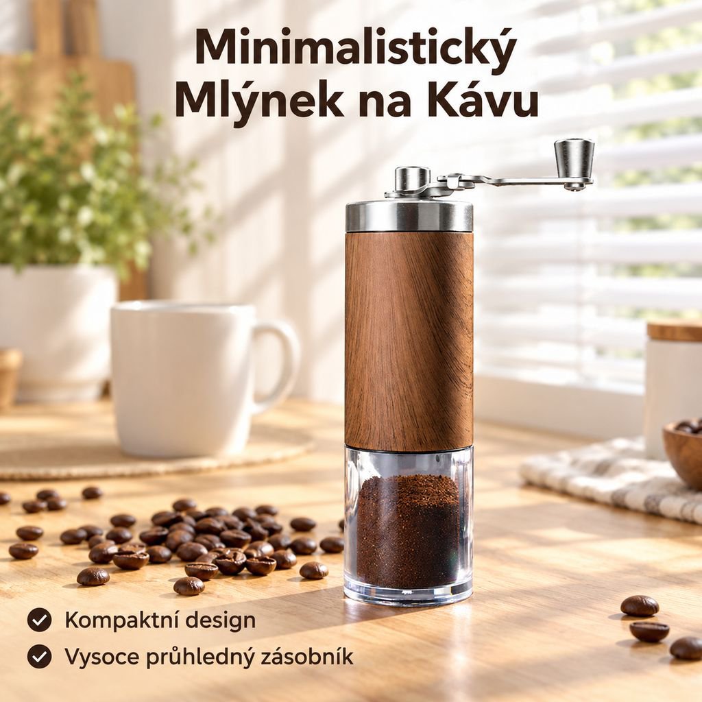 Manuální mlýnek na kávu