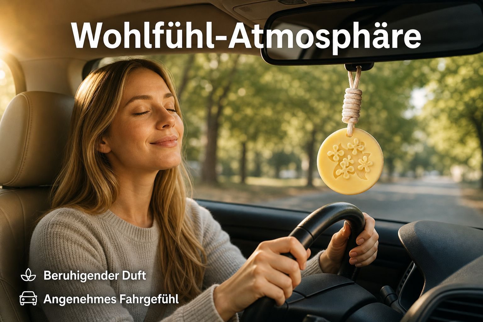 Runde Wachs-Lufterfrischer für Autos