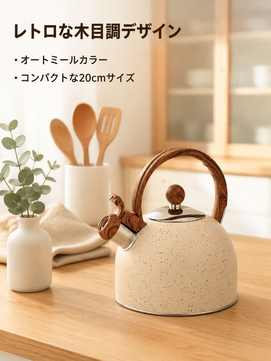 ステンレス製家庭用ケトル
