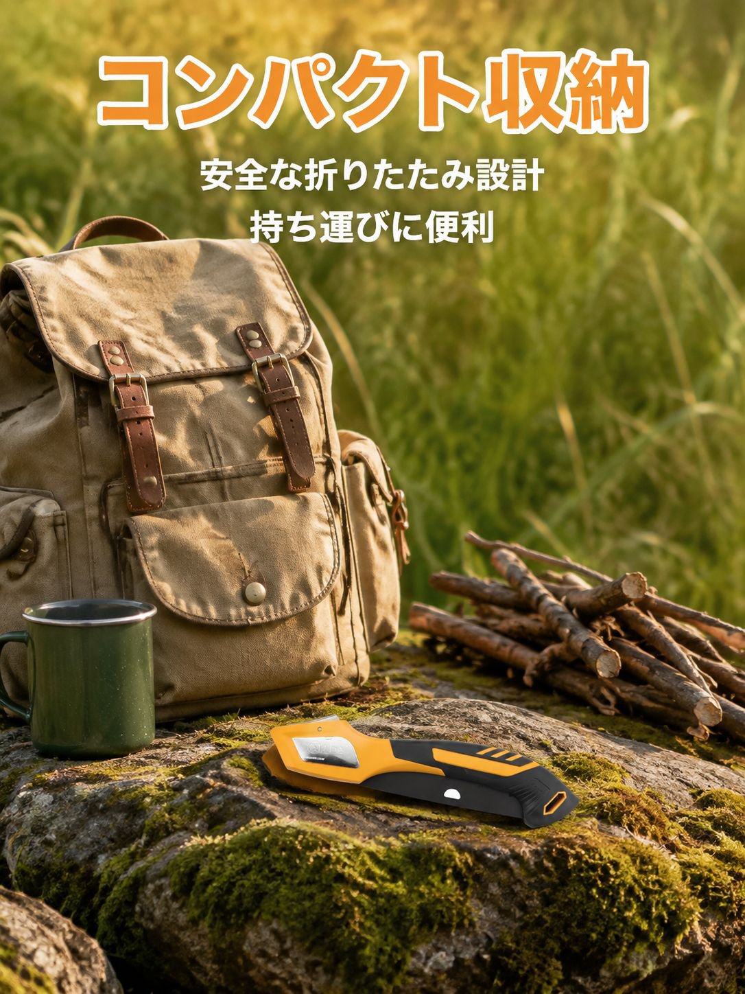 小型手持ち木工ノコギリ、折りたたみノコギリ、手動ノコギリ、木ノコギリ、屋外用ノコギリ