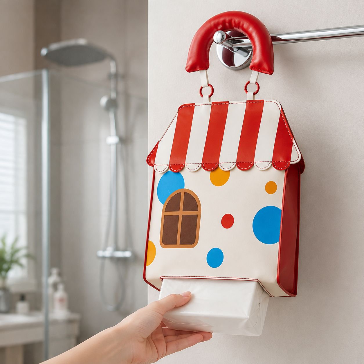 Tissue holder with cute animal pattern
