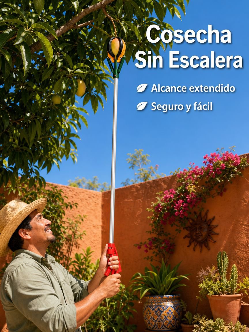 Recolector de frutas de goma blanda de tres garras