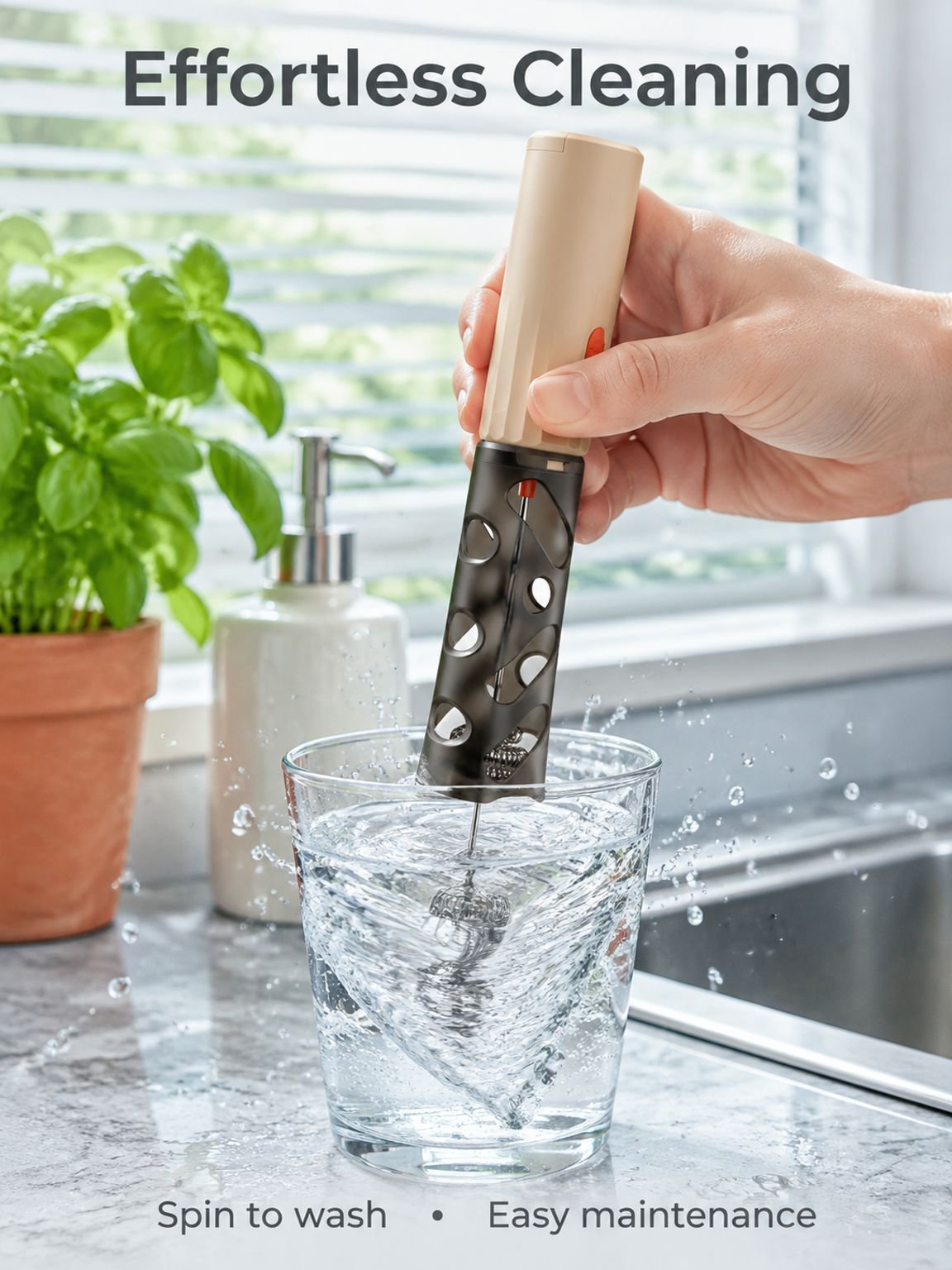 New electric coffee frother/milk frother/stirrer for home use, hands-free milk frother/stirrer.