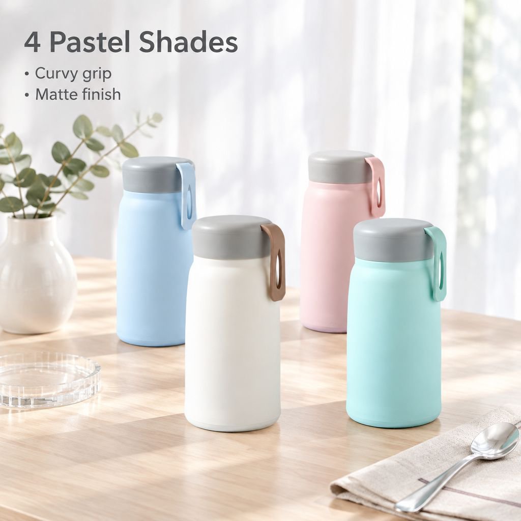 Double-layer Little Q Glass Water Cup
