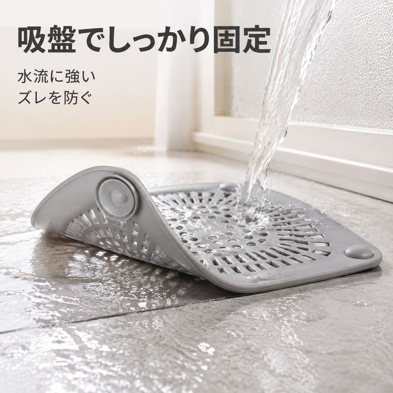 バスルーム用排水口カバー 防臭・防詰まり