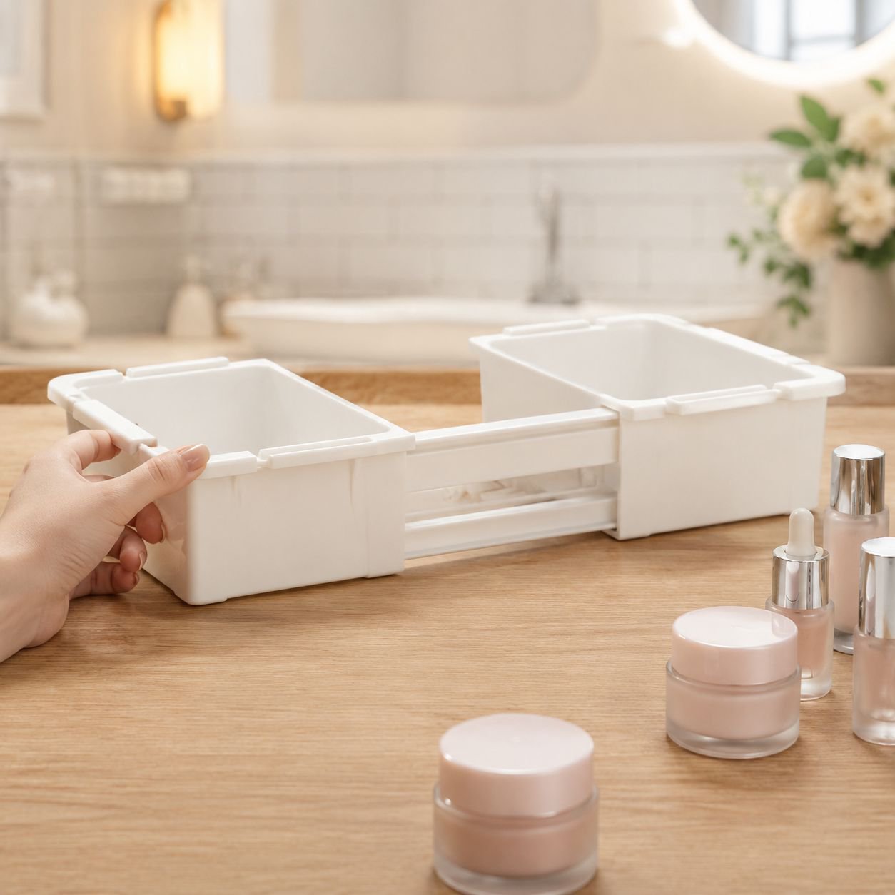 Adjustable Compartment Storage Organizer Box