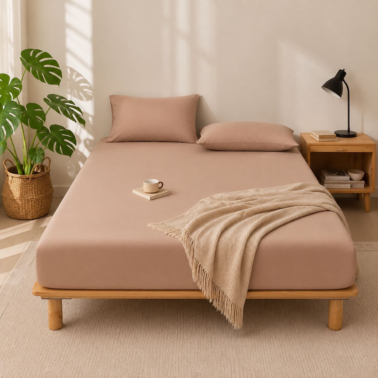 Allinclusive bedspread bedspread Washable and brushed Comfortable sleep time Elastic straps Flip Mat