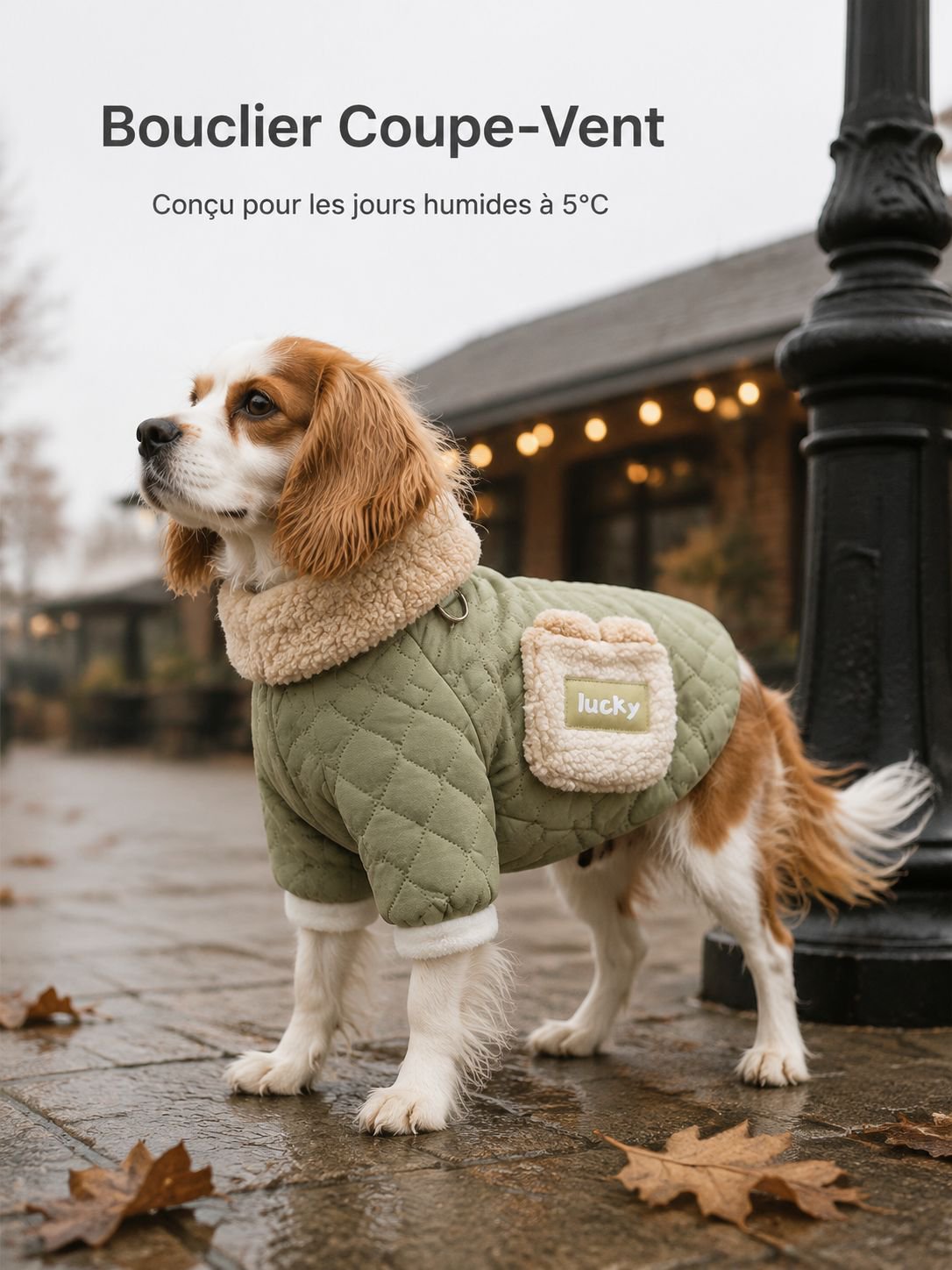 giipet - Manteau en coton épais pour animaux de compagnie, idéal pour l'automne et l'hiver