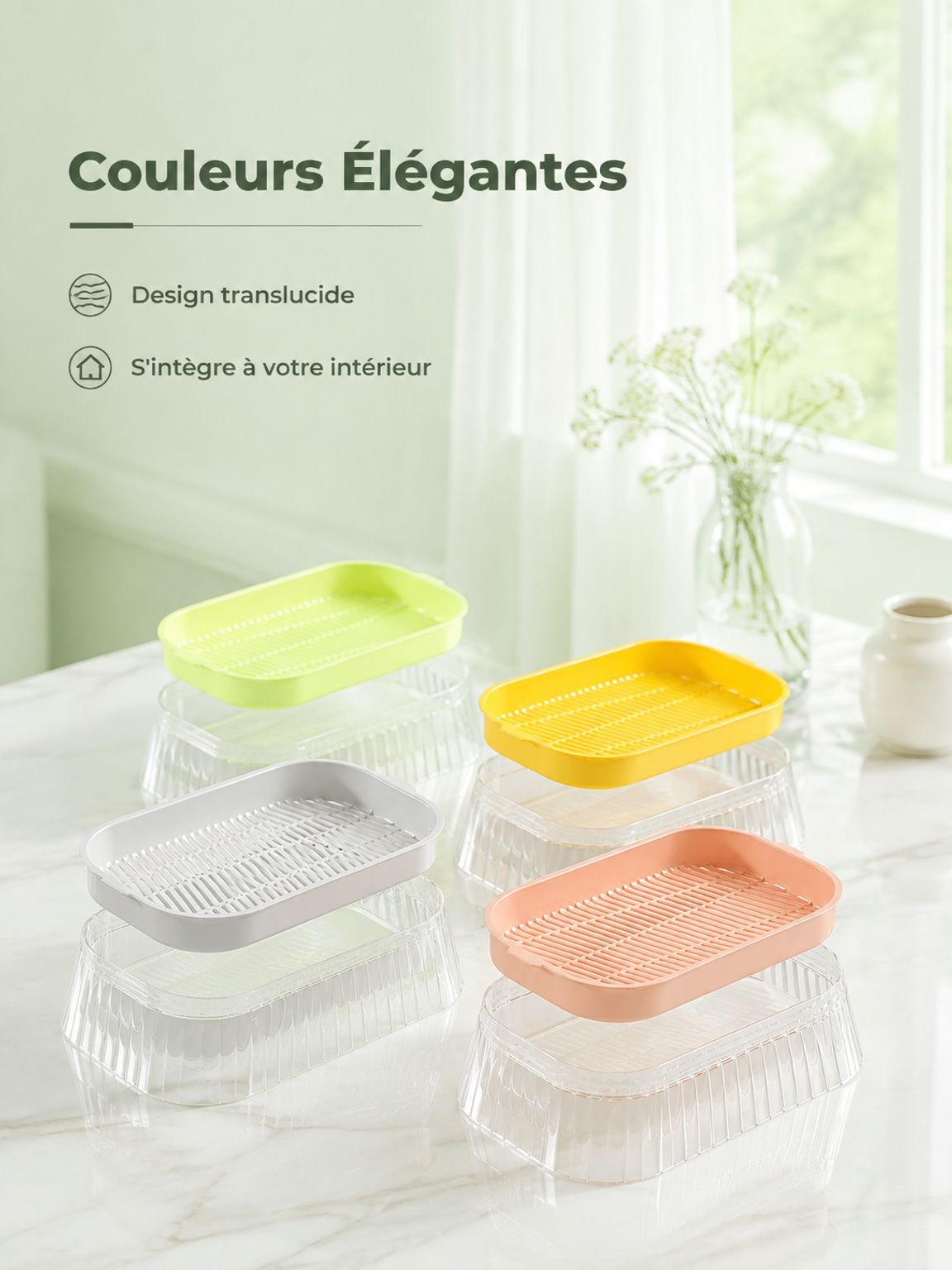 Plateau de germination hydroponique pour pousses de haricots, sans terre