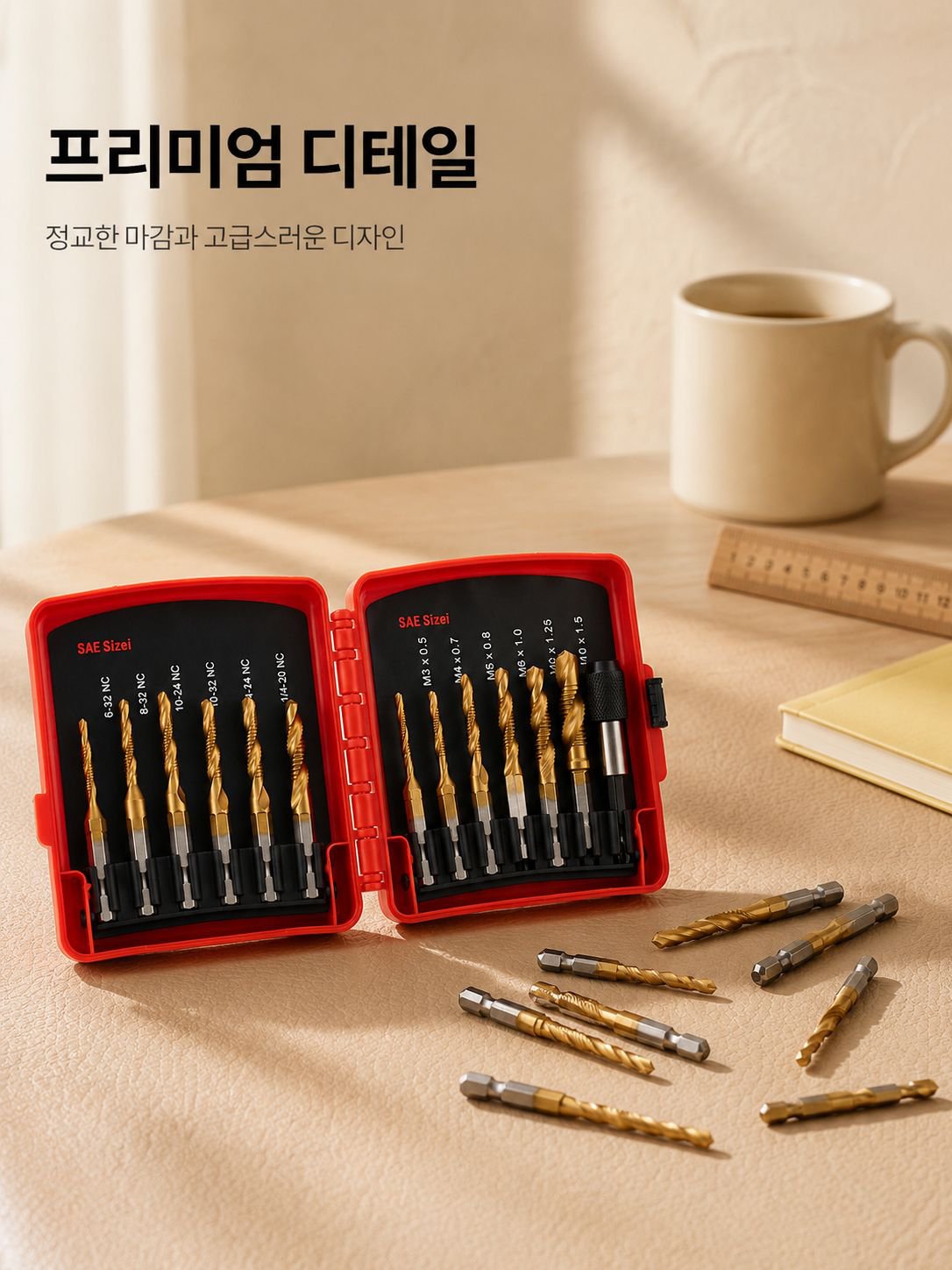 고경도 다기능 드릴 비트 세트 전체 구성