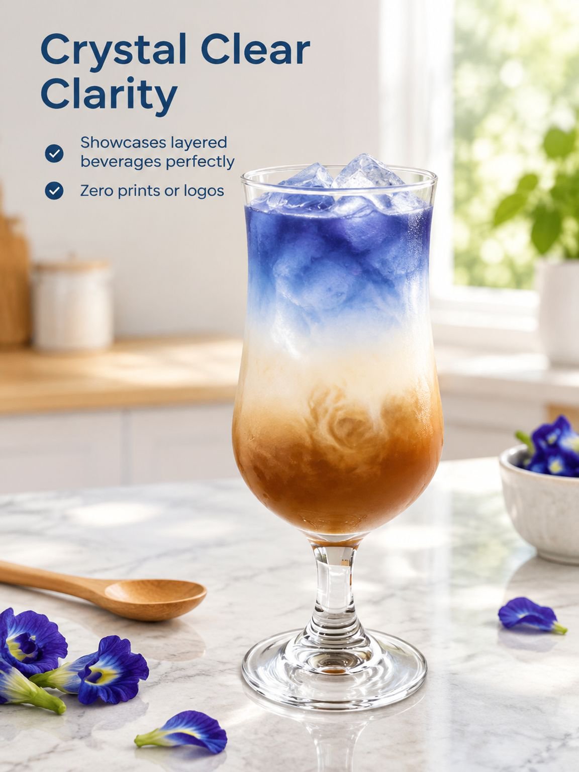 Glass goblet for juice and refreshments