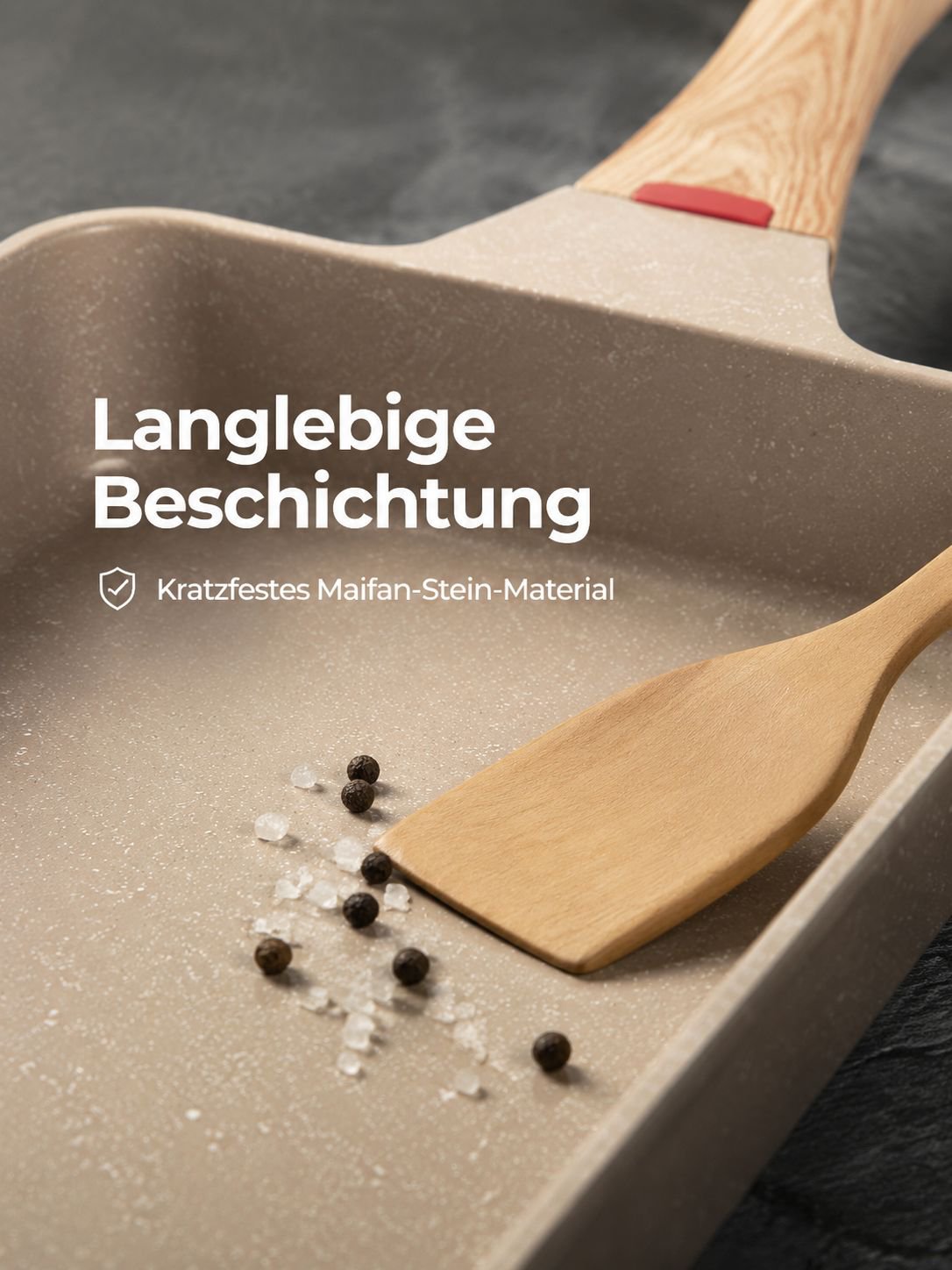 Pfanne für japanische Omelettrollen mit Antihaftbeschichtung
