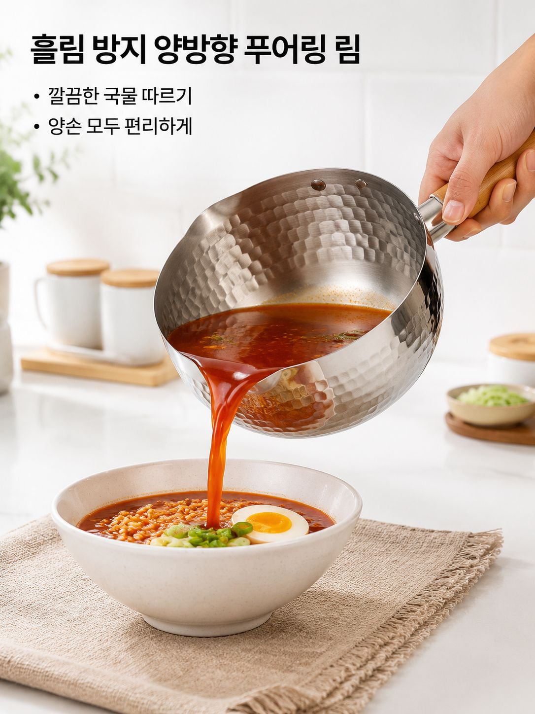건강 논코팅 논스틱 냄비