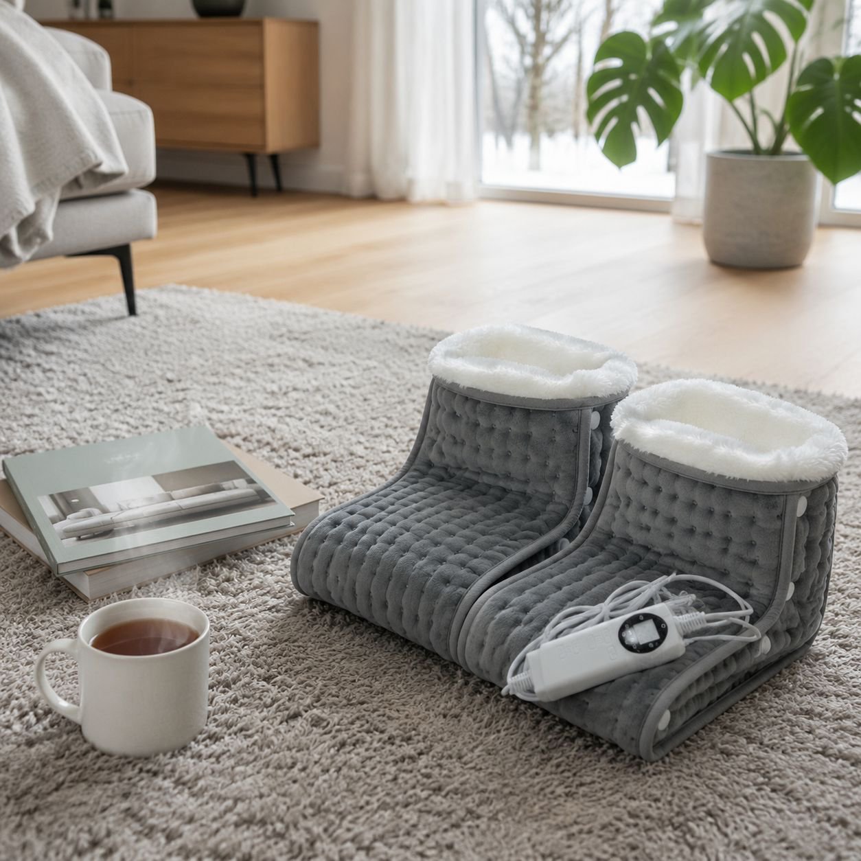 Elektrischer Fußwärmer (Split-Typ), elektrischer Schuhwärmer zum Einstecken, elektrische Decke fürs 