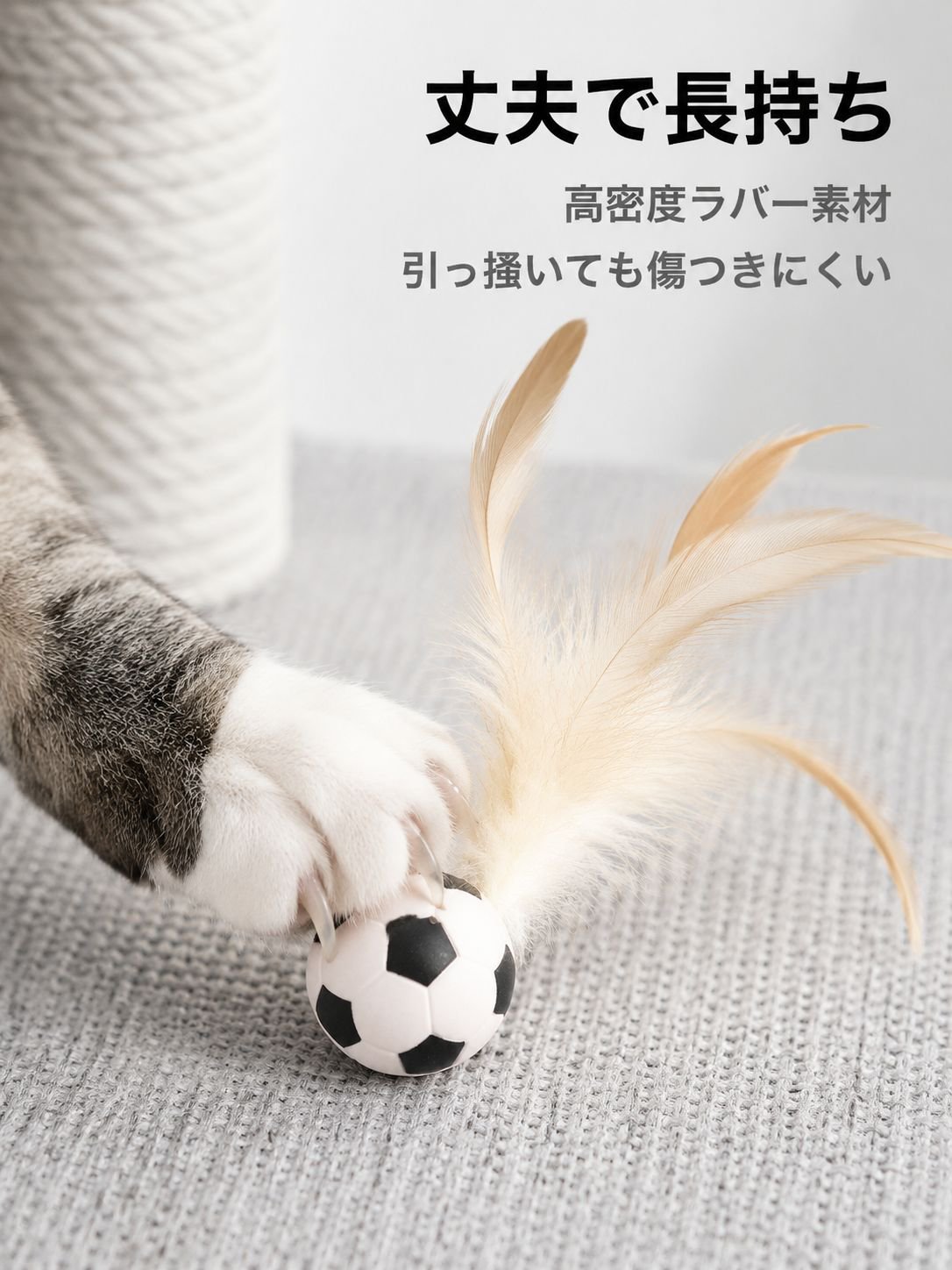 弾力鶏の毛玉猫の娯楽自分で憂さ晴らしてインタラクティブボールを投げます