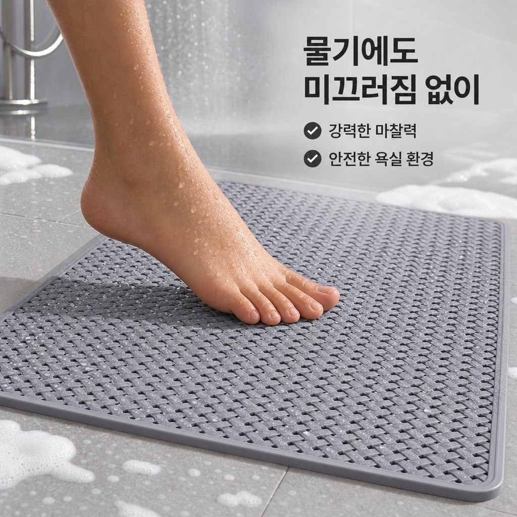 화장실 샤워 미끄럼방지 매트 흡착 방지 욕실 매트
