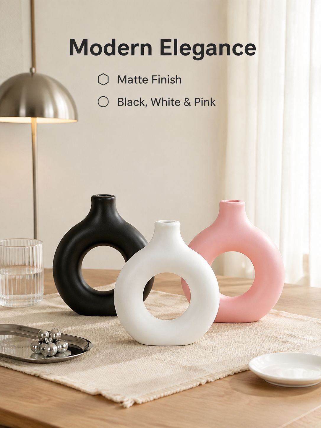 Creative Donut Vase Home Decoration