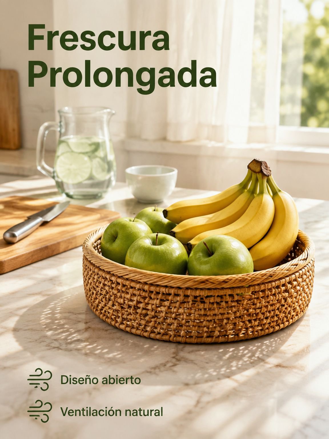 Canasta de frutas con enredaderas de otoño