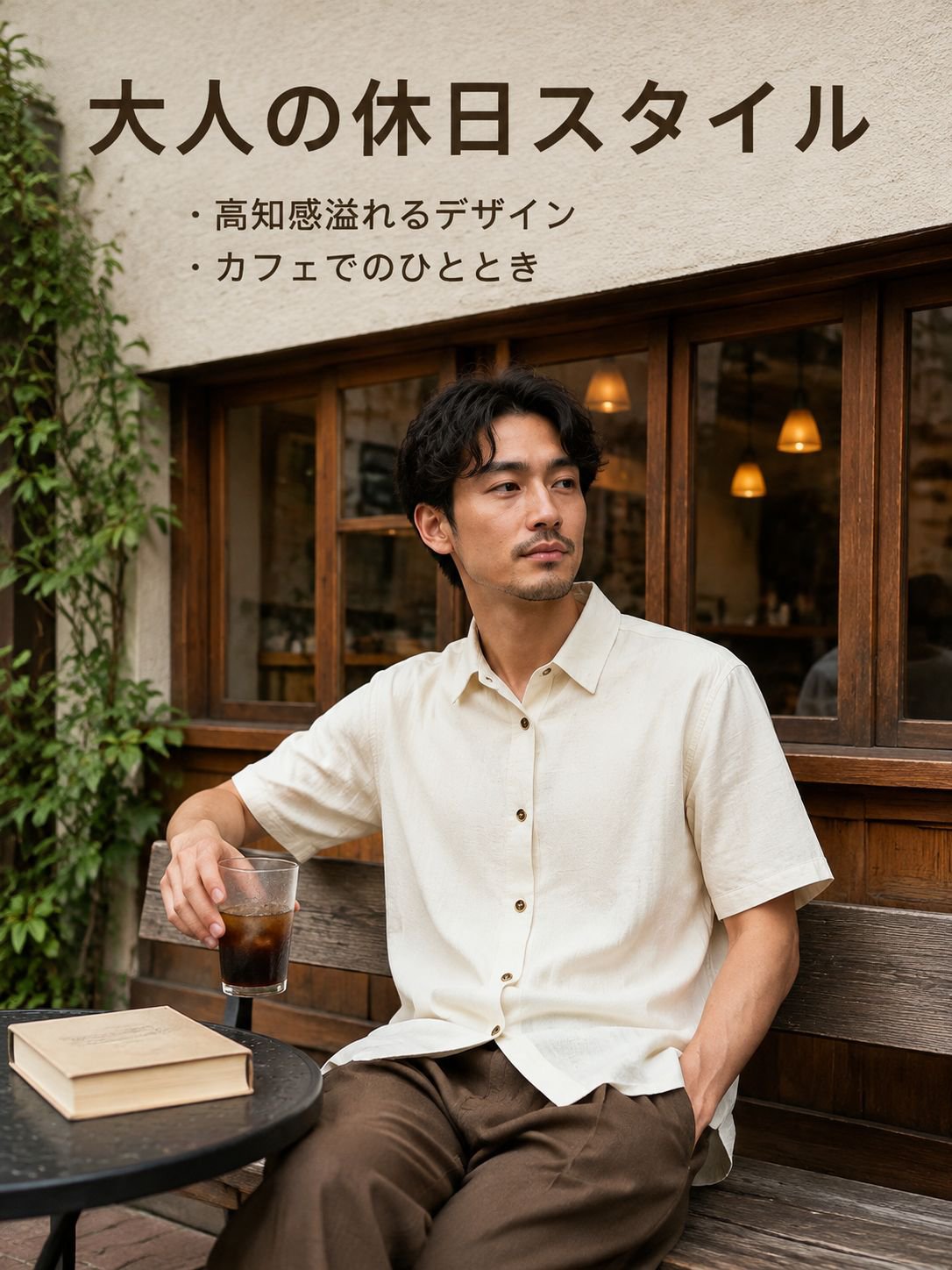 高知感アシンメトリーフロント多機能リネン半袖シャツ メンズ 夏 ゆったりカジュアルシャツ