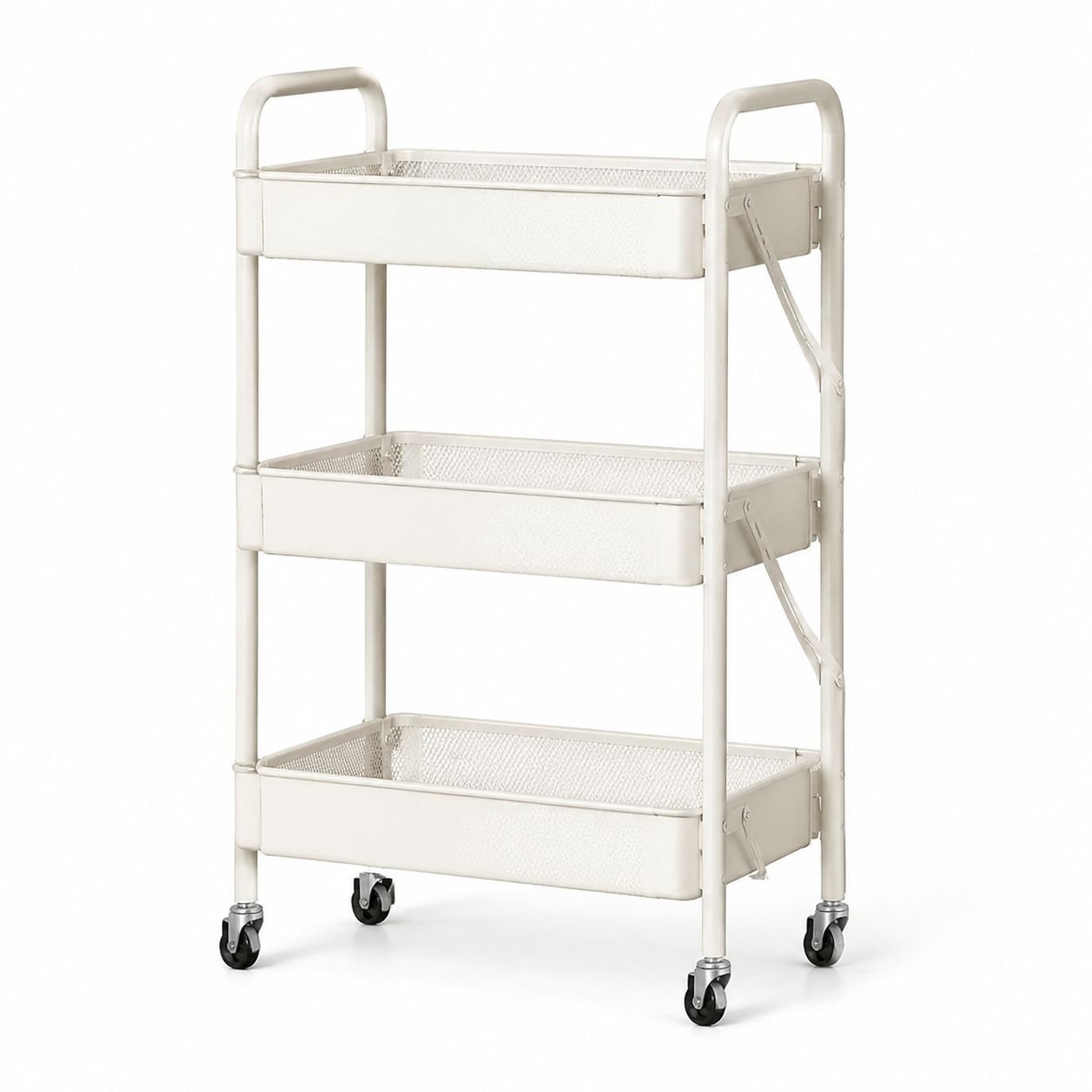 Multi-Functional Small Trolley Storage Rack for Kitchen, Bathroom, Bedroom, Study, and Baby Items