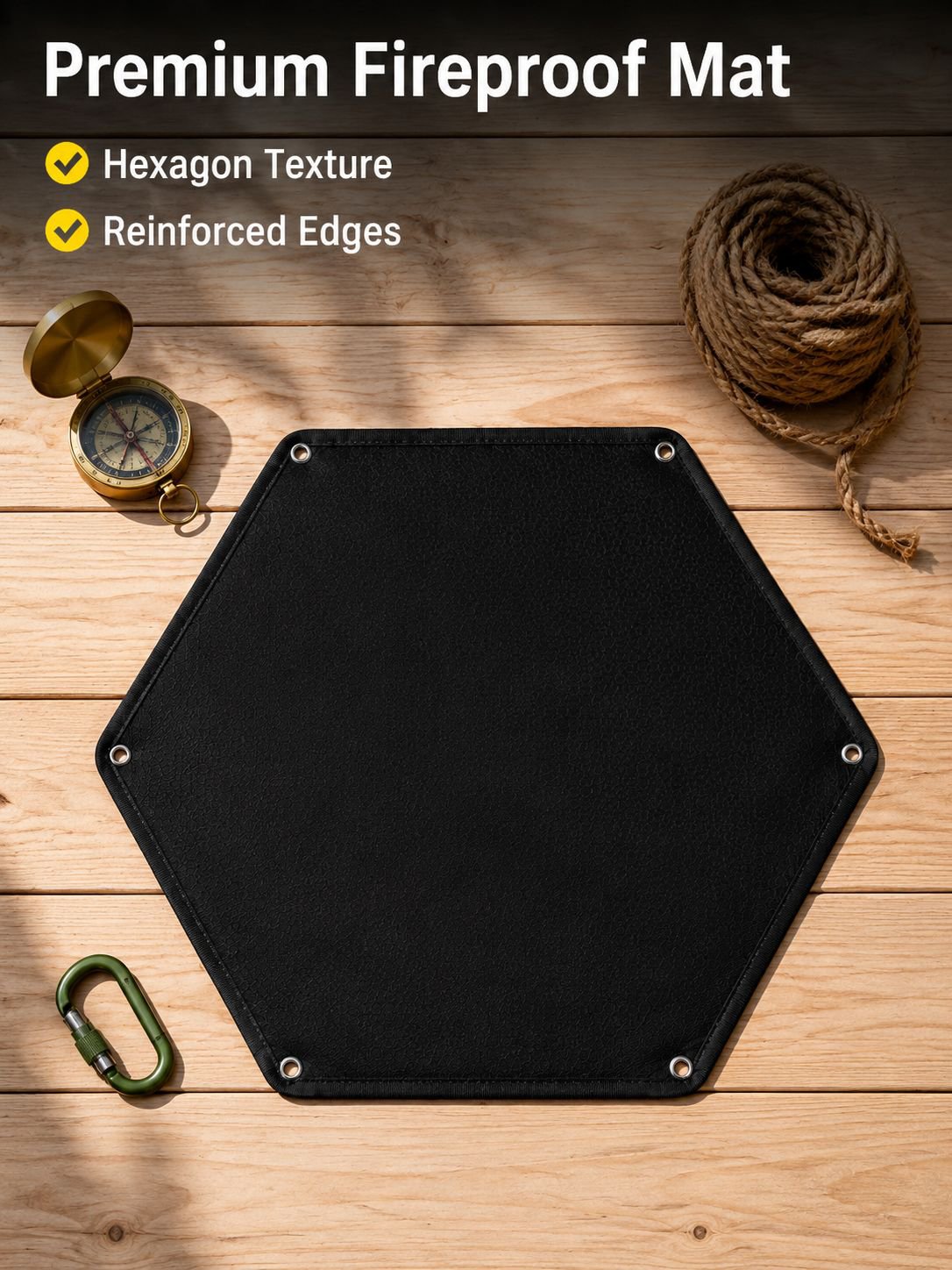 Outdoor camping fireproof mat