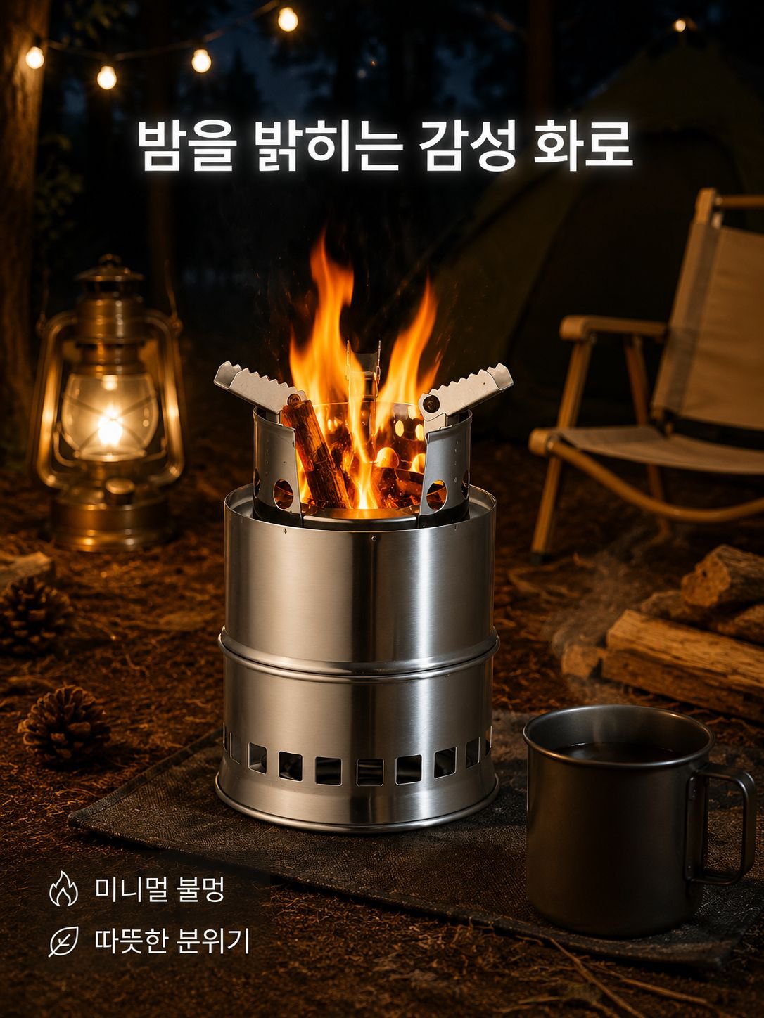 휴대용 접이식 미니 야외 스토브