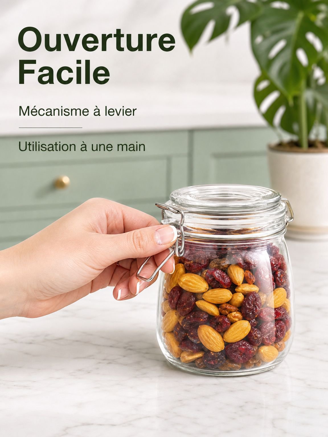Bocal de conservation alimentaire pour cuisine