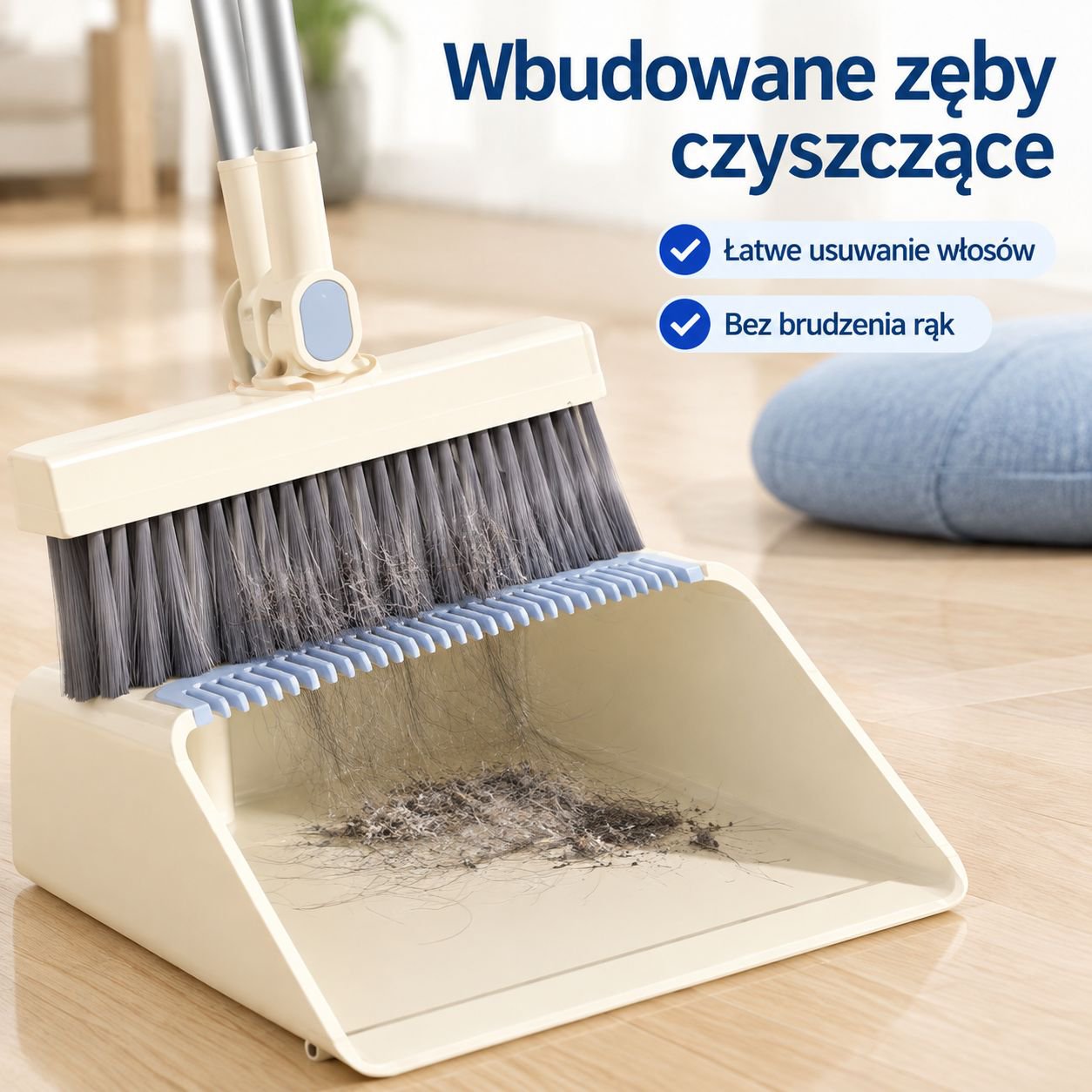 Nowy zestaw domowy: miotła i szufelka