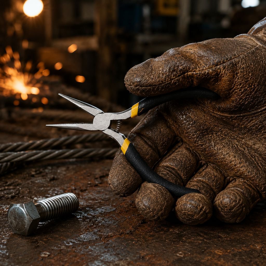 Precision tip of Mini Needle Nose Pliers for detailed work