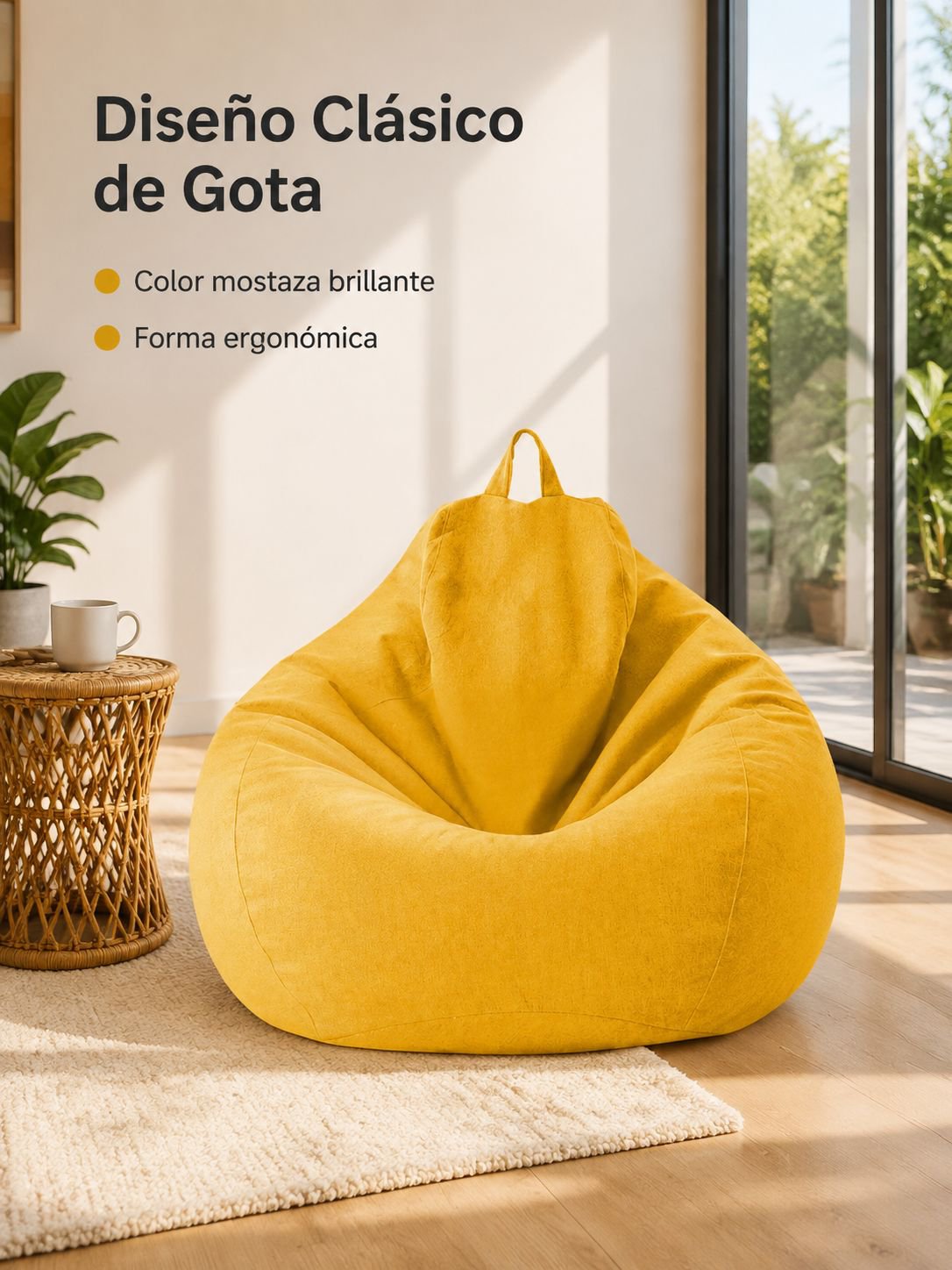 Funda japonesa de tela para cojín y reposapiés