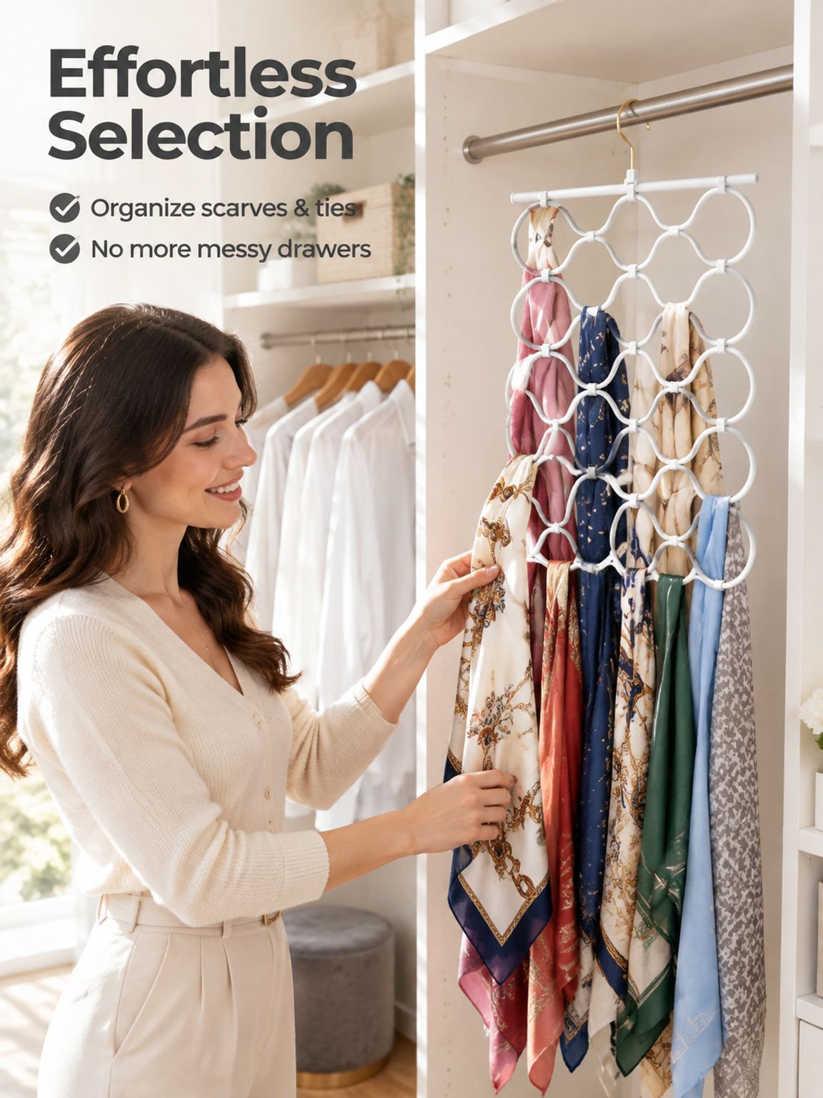 Multi functional folding space saving hanging rack