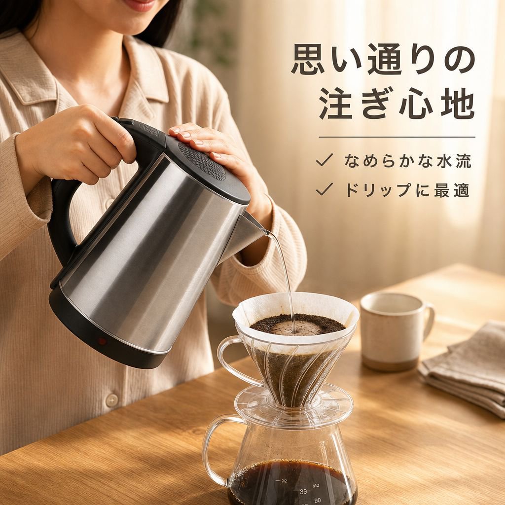 ステンレス内釜電気ケトル