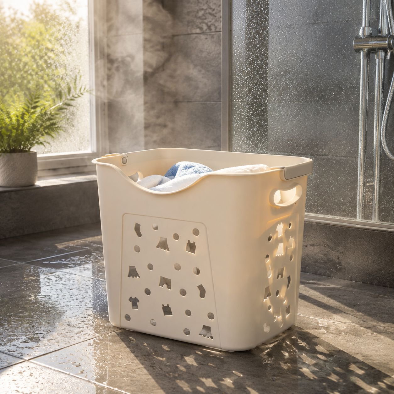 Plastic Dirty Laundry Basket Clothes  Basket Bathroom Storage Bucket Toys Clothes Laundry Basket