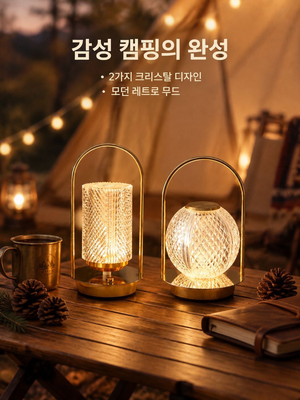 야외 캠핑용 휴대용 조명