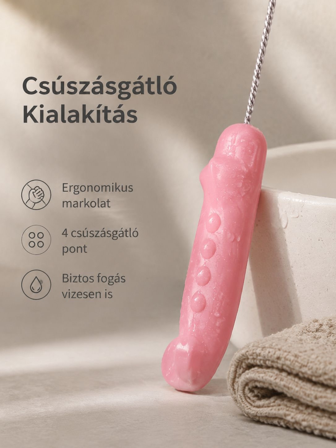 Krokodil szívószál tisztító kefe
