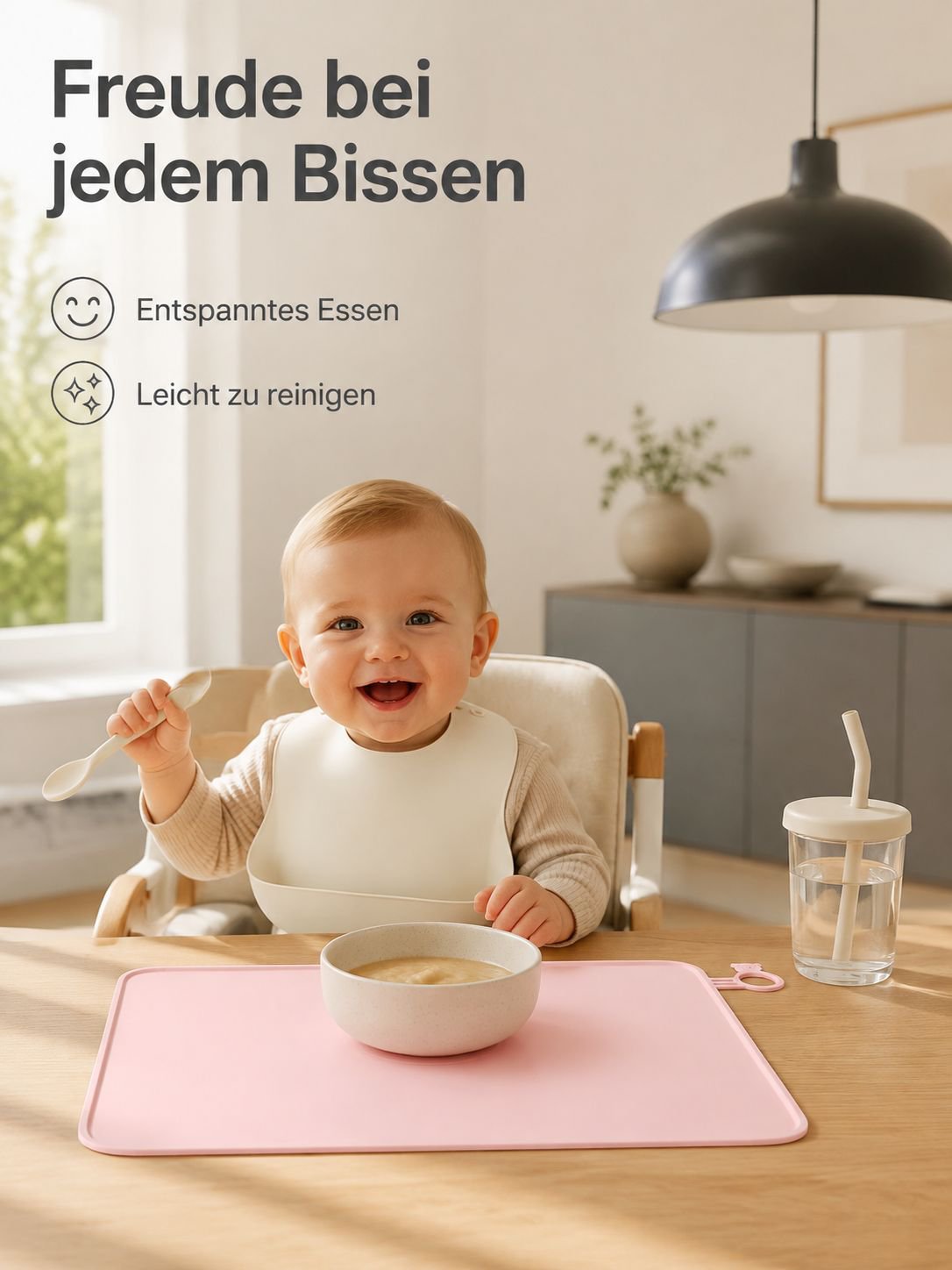 Rutschfestes Silikon Platzset für Babys