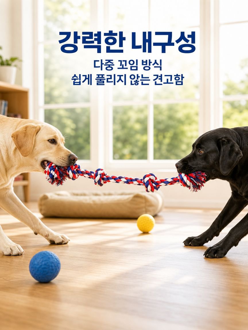 로프볼 인터랙티브 장난감