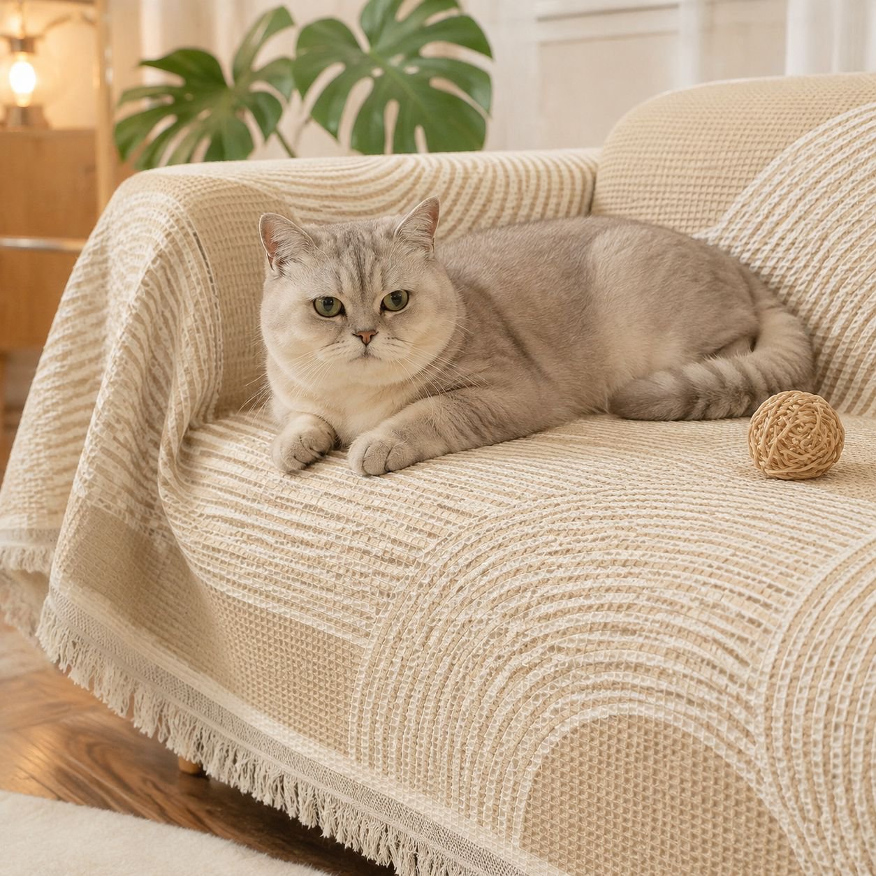 High-value Nordic sofa towel new waffle full cover four seasons universal