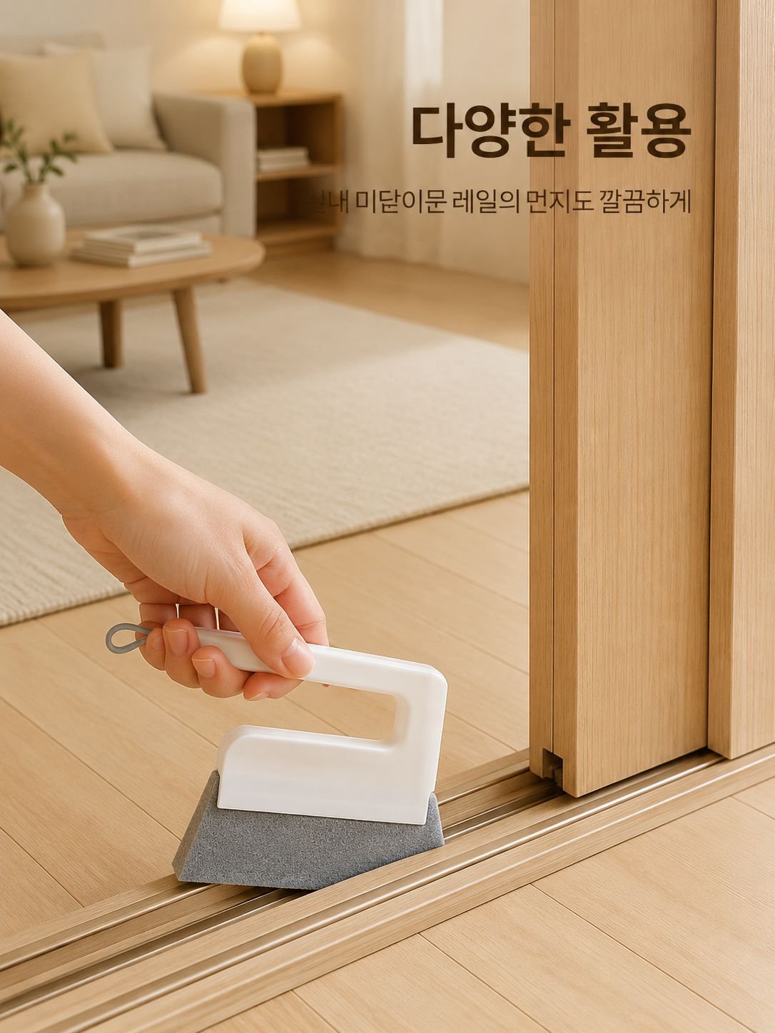 가정용 창틀 틈새 전용 청소 솔