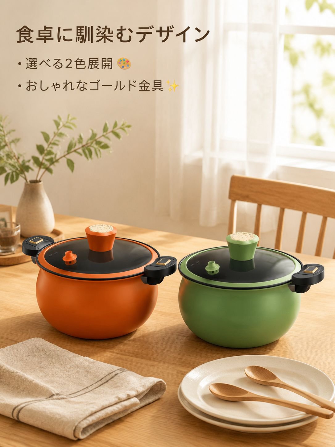 小型圧力ノンスティックフライパン