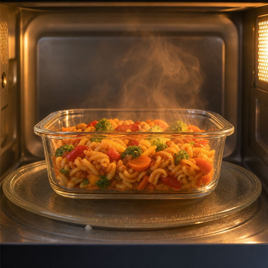 Microwave safe glass food containers set