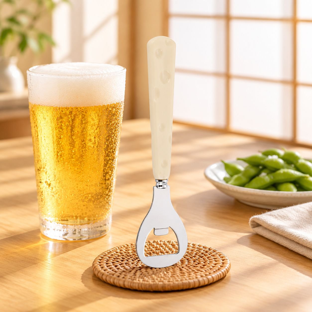 かわいいスマイルビール栓抜き立てることができます