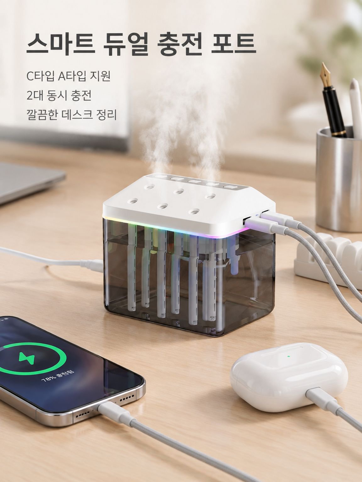 다이내믹 미스트 가습기 겸 블루투스 스피커