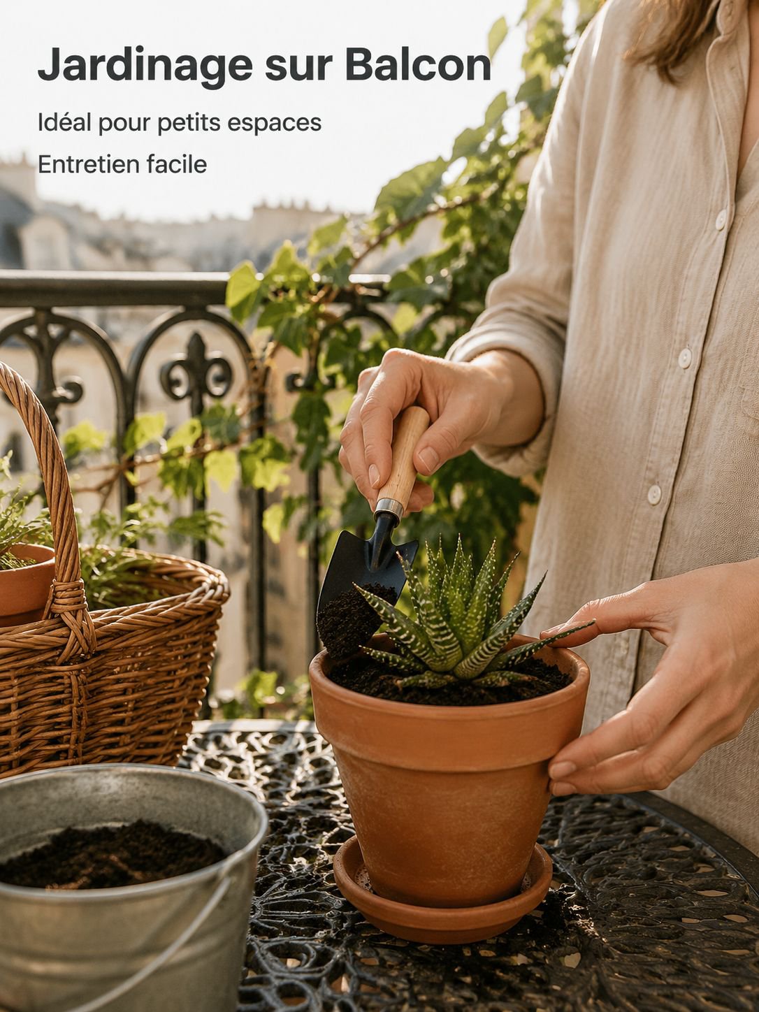 Mini ensemble d'outils de jardinage pour plantes succulentes avec petite pelle