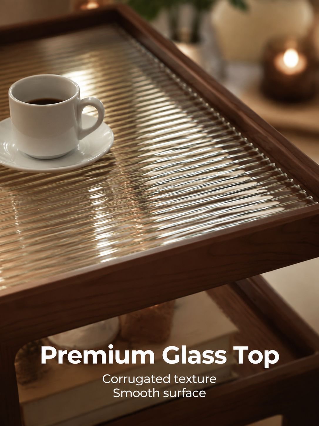 Luxury small coffee table featuring sleek minimalist furniture style