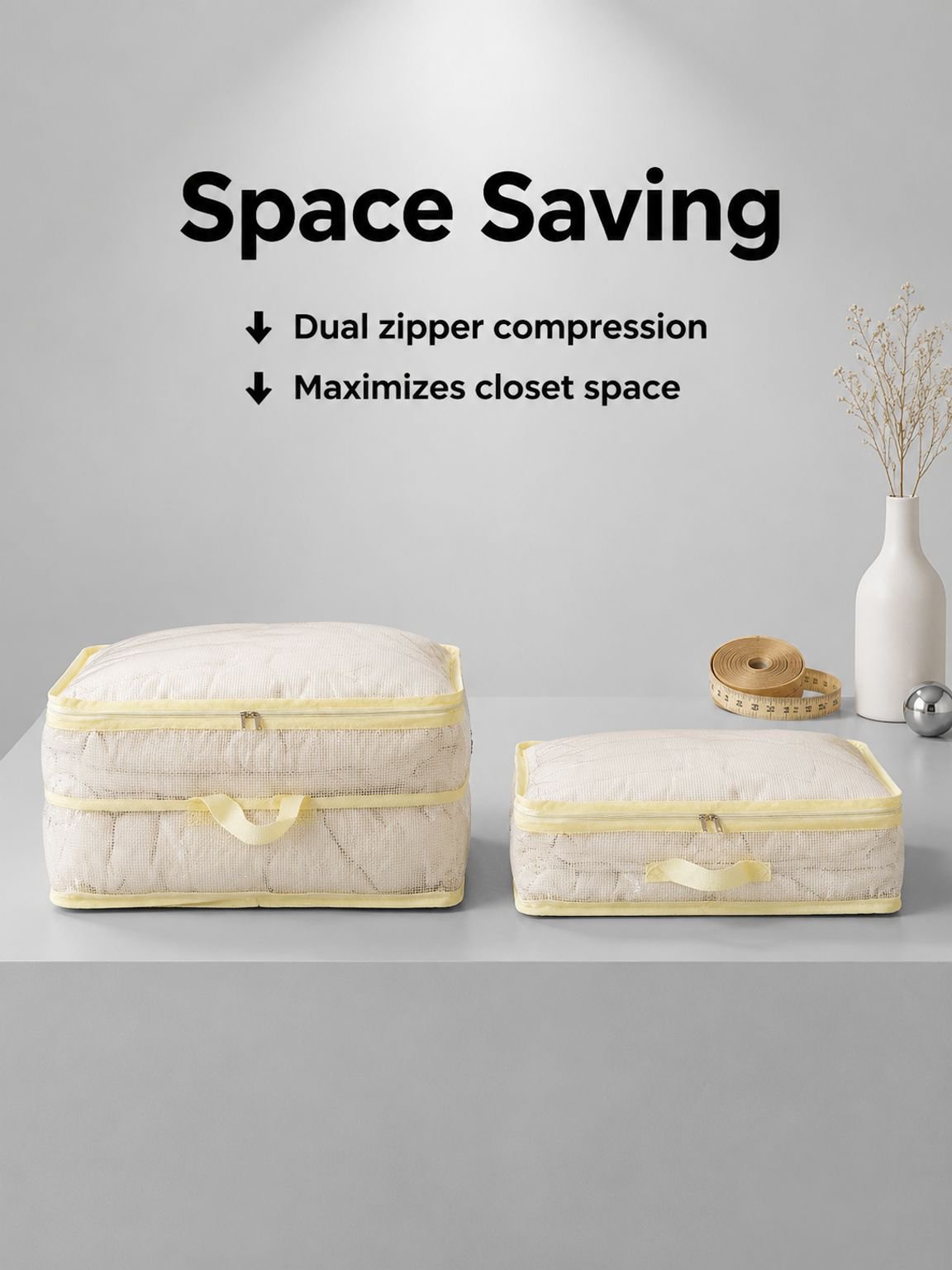 Transparent clothing cotton quilt compression storage bag