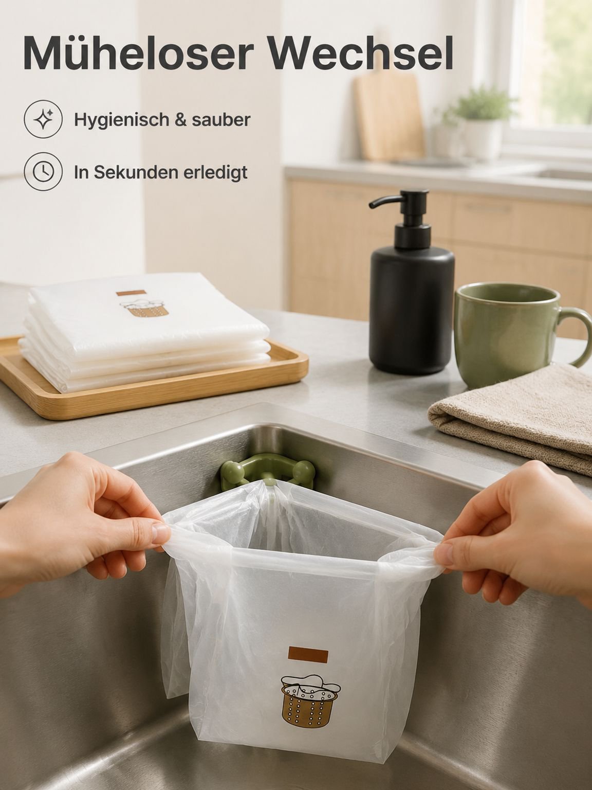 Abflusssieb für hygienische Küchenreinigung